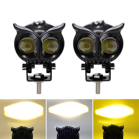 Motorcycle Owl Lens Two Color Spotlight